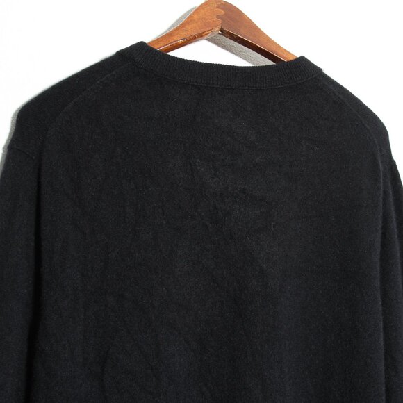 Banana Republic 100% Cashmere Crew-Neck Sweater Long Sleeve Black Size Large - Picture 9 of 15
